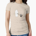 Surfboard coffee fuel by Chickitaz Unisex , , , Long Sleeve Tee