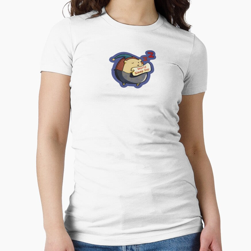 World Sleep Day with an Adorable Porcupine by ShyenArtCenter Unisex , , , Long Sleeve Tee
