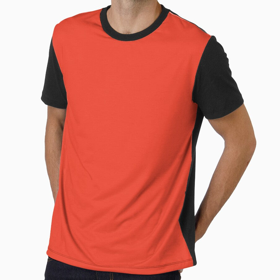 “Bold Orange” | Plain Colour Range by LiseHoltArt Unisex , , , Long Sleeve Tee