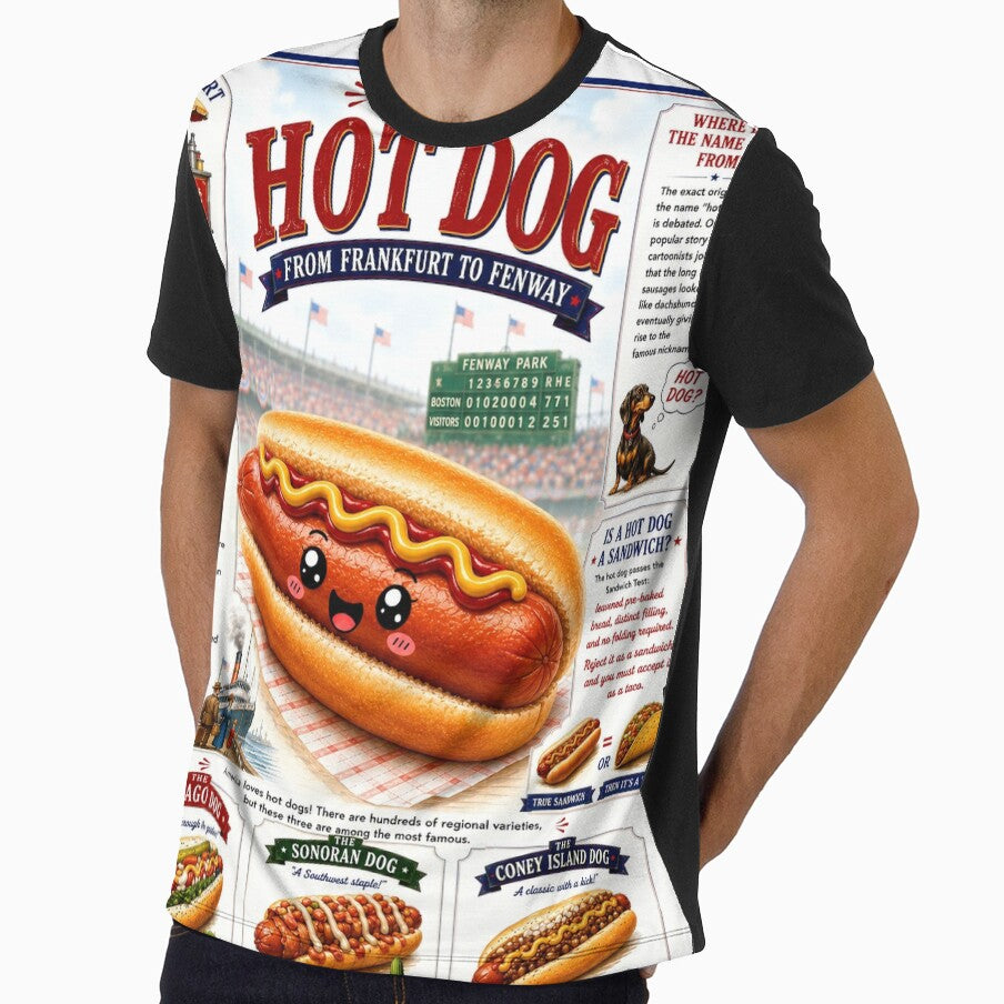 Happy Hotdog by 1mooreroy Unisex , , , Long Sleeve Tee