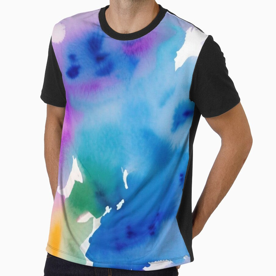 Simple Abstract Watercolor by CattlettArt Unisex , , , Long Sleeve Tee