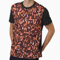 Cinnamon and Caramel Pixels - Warm Geometric Brown Pattern by K Design Store