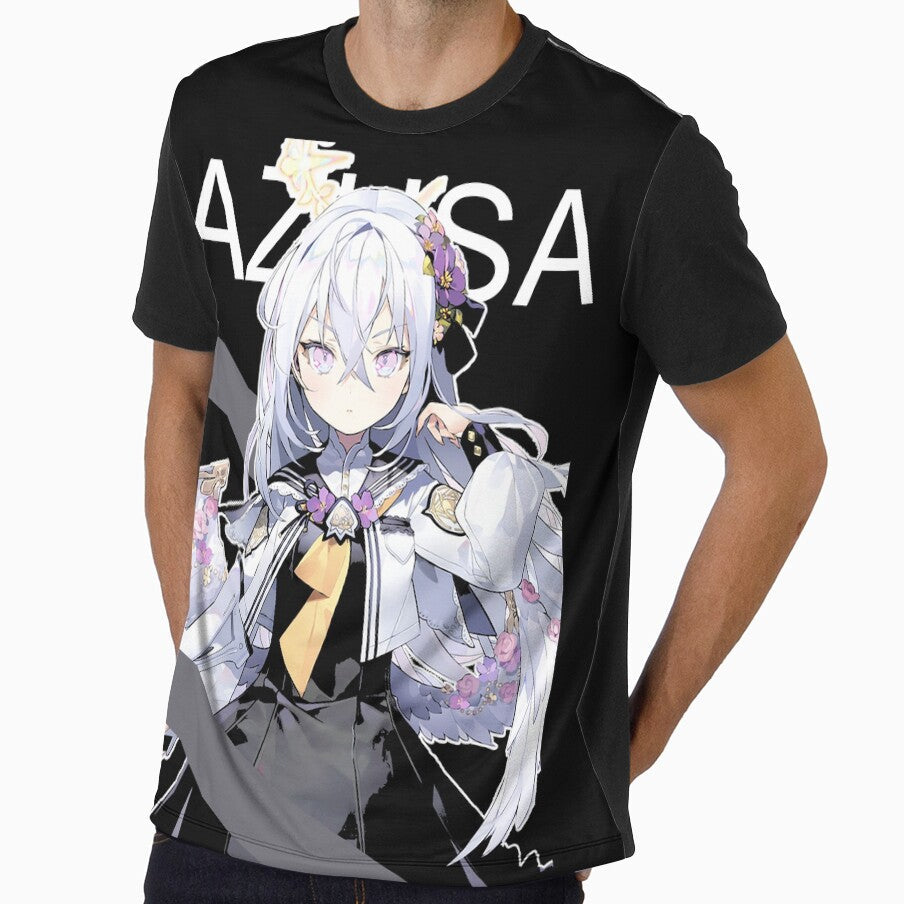 Azusa Blue Archive shirt Shirasu Azusa Blue Archive t shirt stickers decals case by ItemWaifuArt