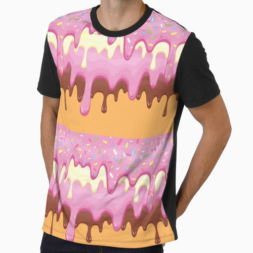 Abstract background Pattern with Colorful Donut Dripping Glaze by bestoffers