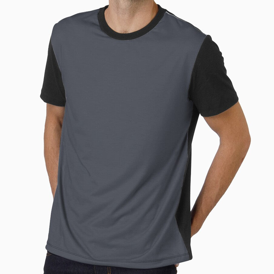 “Dark Dusty Grey” | Plain Colour Range by LiseHoltArt Unisex , , , Long Sleeve Tee