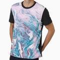 Cotton Candy - pink blue abstract swirls by JaycraveDesigns Unisex , , , Long Sleeve Tee