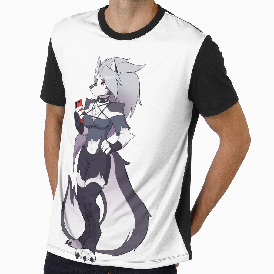 Hellhound on her phone by savageshark Unisex , , , Long Sleeve Tee