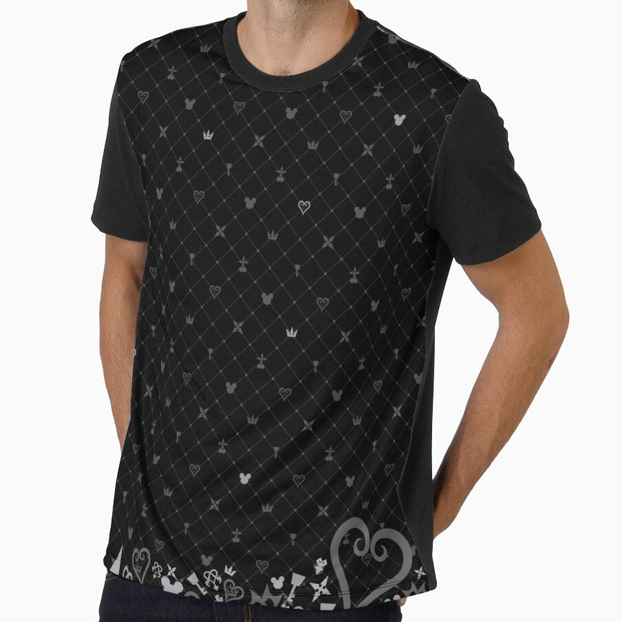 Kingdom Hearts Pattern2 by Chatot Unisex , , , Long Sleeve Tee