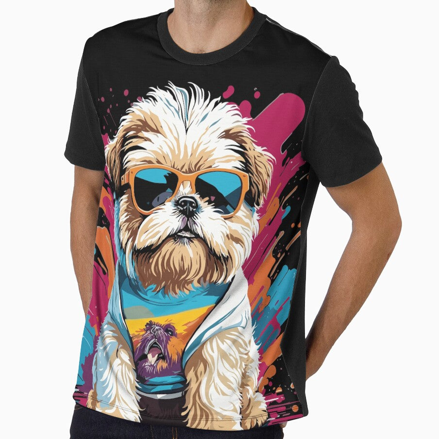 Shih Tzu Vintage by Fernz8223 Unisex , , , Long Sleeve Tee