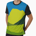 Abstract Landscape Art – Minimalist Mountain Scene No 7 by Fun Funky Designs