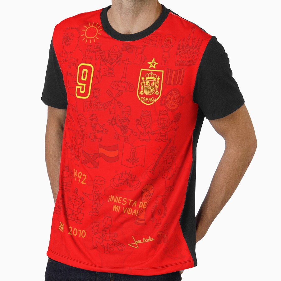 The Spain Jersey - Designed by Jesu Medina by jesumedina Unisex , , , Long Sleeve Tee
