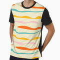 Mid Mod Waves Lines Beige by susycosta
