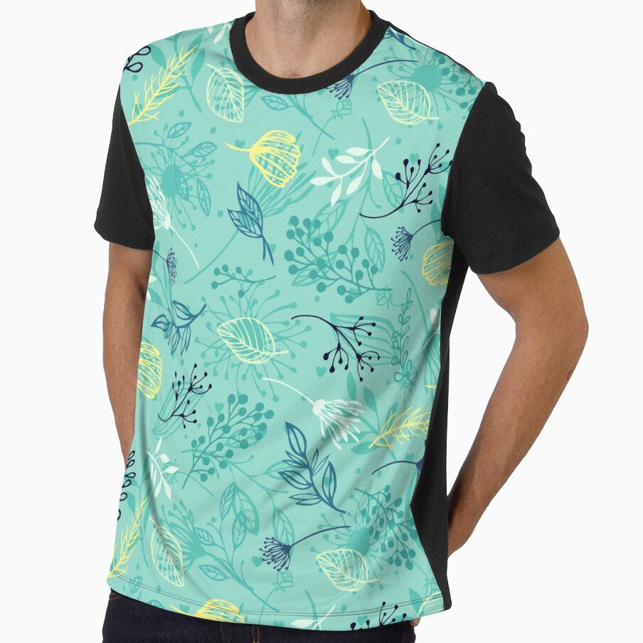 Greenish Pattern by gooddesignart Unisex , , , Long Sleeve Tee