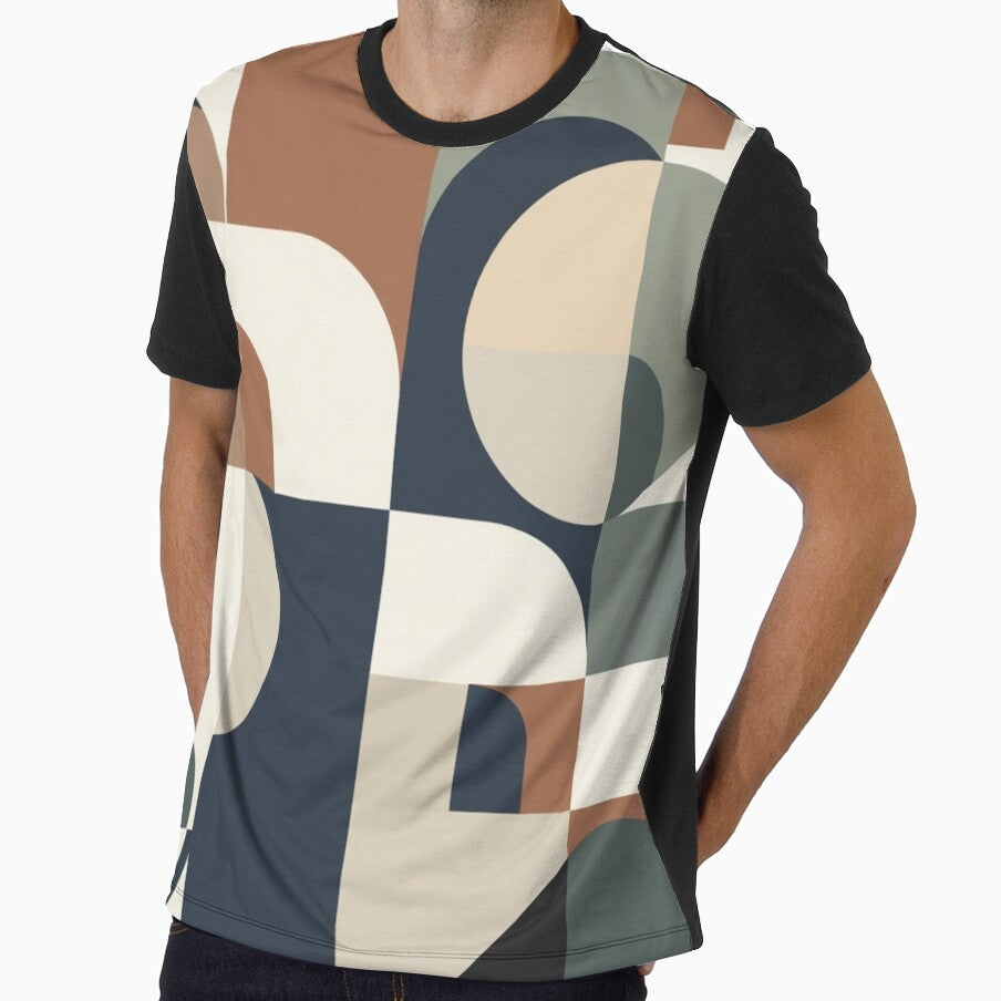 Mid Century Modern Geometric Pattern | Scandinavian Abstract Shapes Design by TESHYS