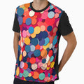 Multicolored overlapping circles with rainbow hues for a playful by Tchoice