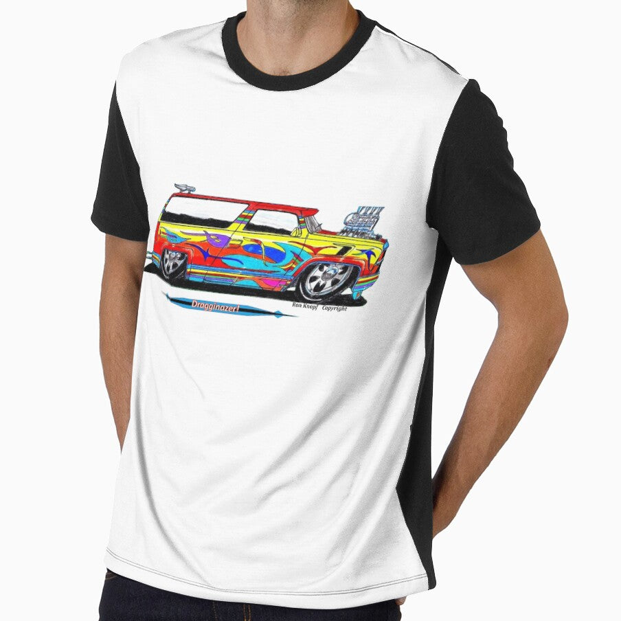Hot Rod Art // Dragginazer! by Imagin8er Unisex , , , Long Sleeve Tee