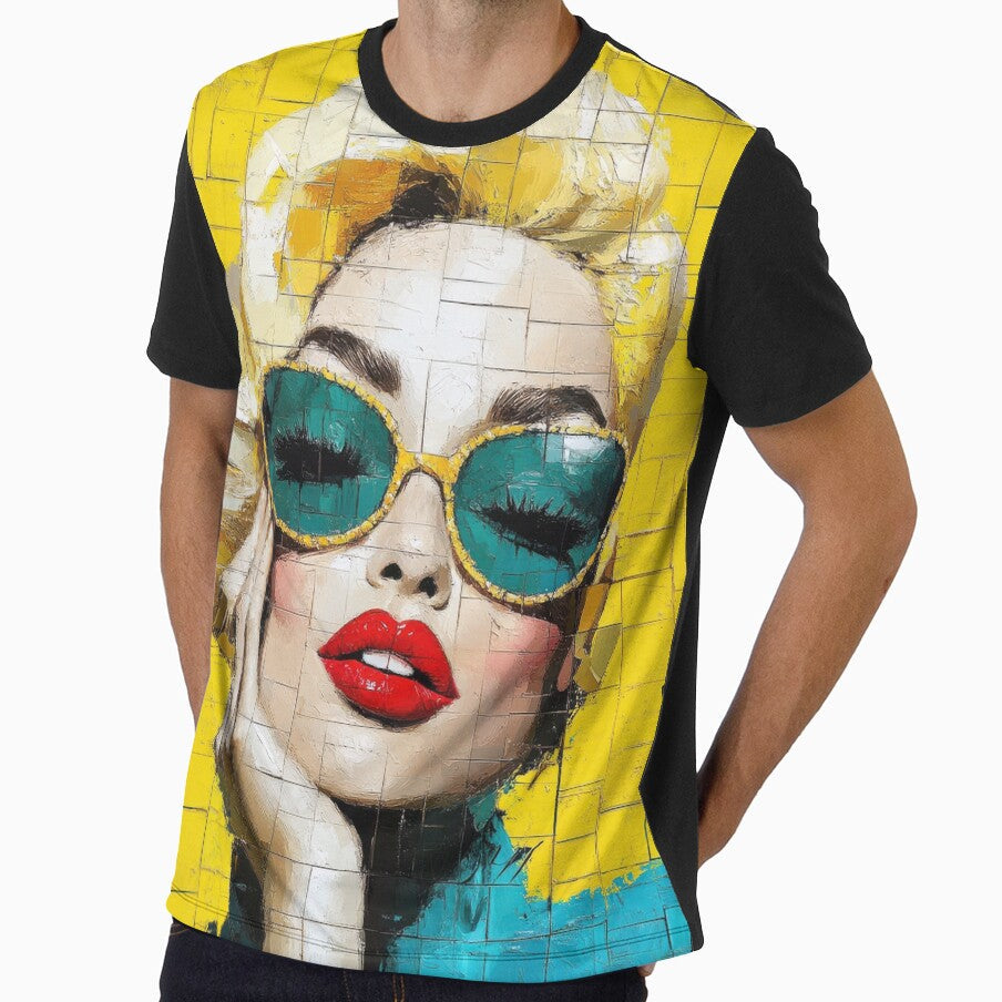 Mosaic Woman #6 by Andy Gambino Art Unisex , , , Long Sleeve Tee