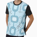 Space Age Geometric Art Baby Blue by thepixelgarden