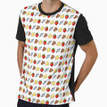 Pixel Food Set – Retro Game Style Icons by WATEKE Unisex , , , Long Sleeve Tee