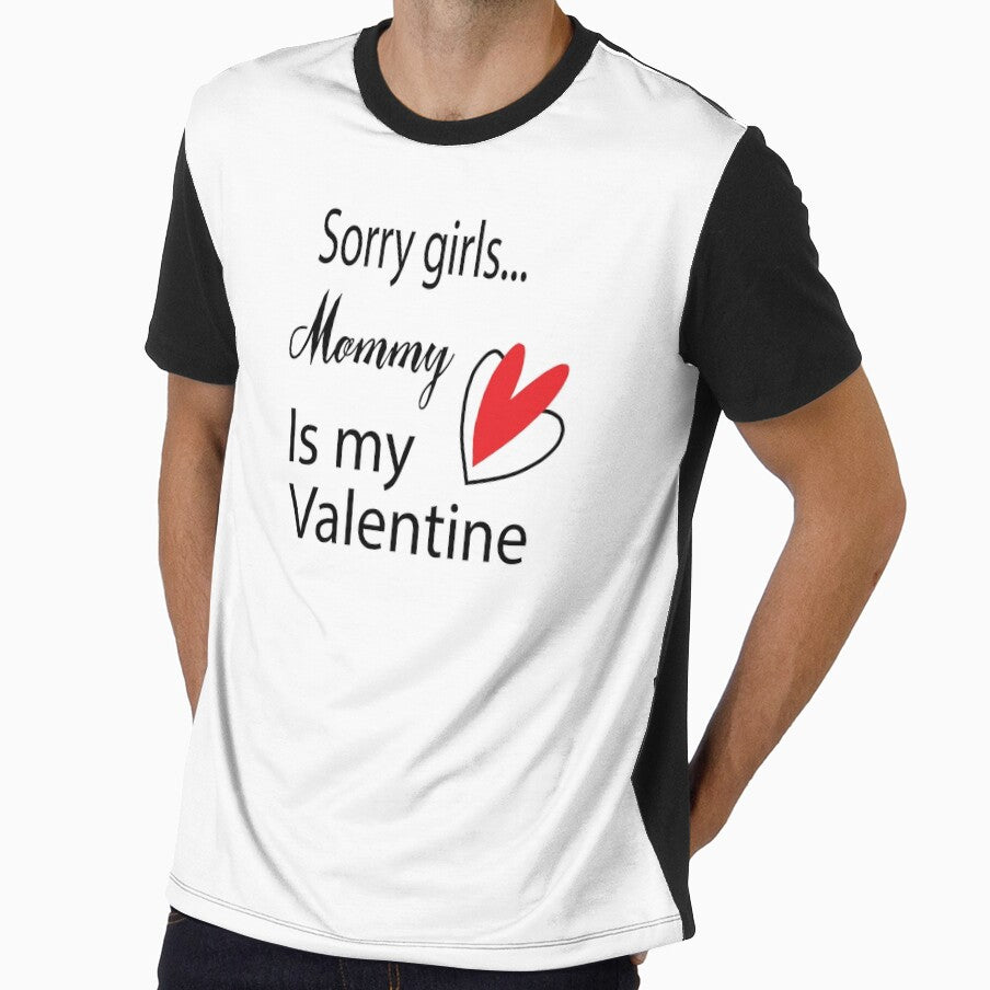 Funny Baby Boy Shirt: sorry girls... mommy is my valentine by Bakr1991 Unisex , , , Long Sleeve Tee