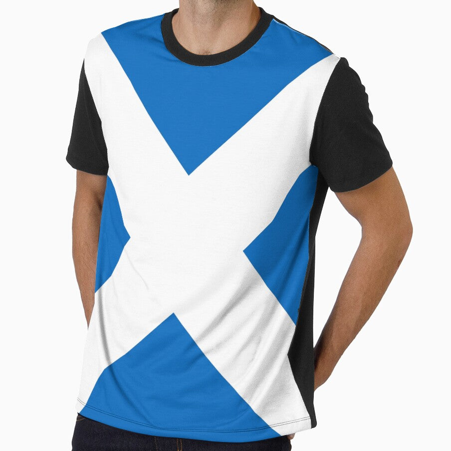 Scotland: Scottish Flag (Saltire) by Jared Davies Unisex , , , Long Sleeve Tee
