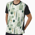 Sage Green Mid Century Modern Abstract by JulieInspired