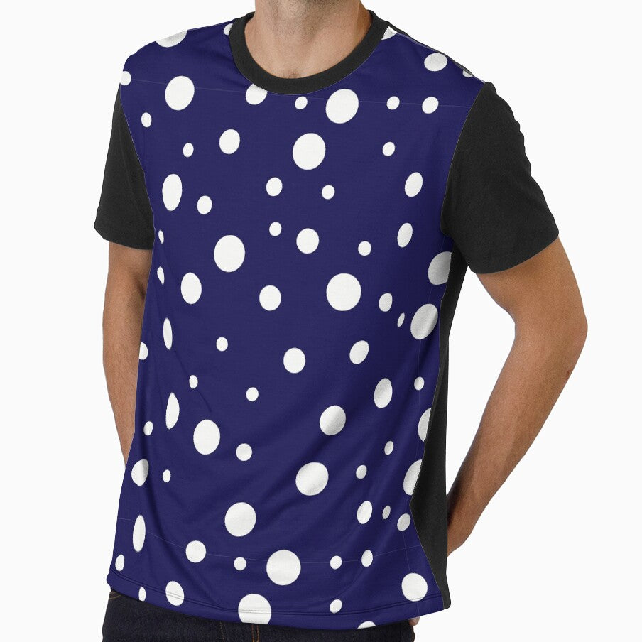 Blue Polka Dots by aashna42 Unisex , , , Long Sleeve Tee