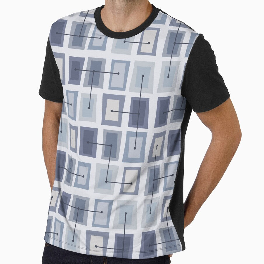 Wonky Doors Smaller Winter Blue Gray by thepixelgarden