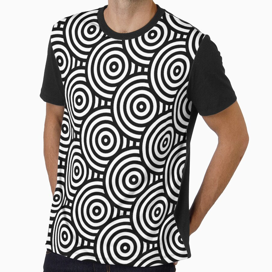 Japanese style circles seamless pattern. by TashaVector
