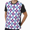 Retro floral - purple and blue by TalBright