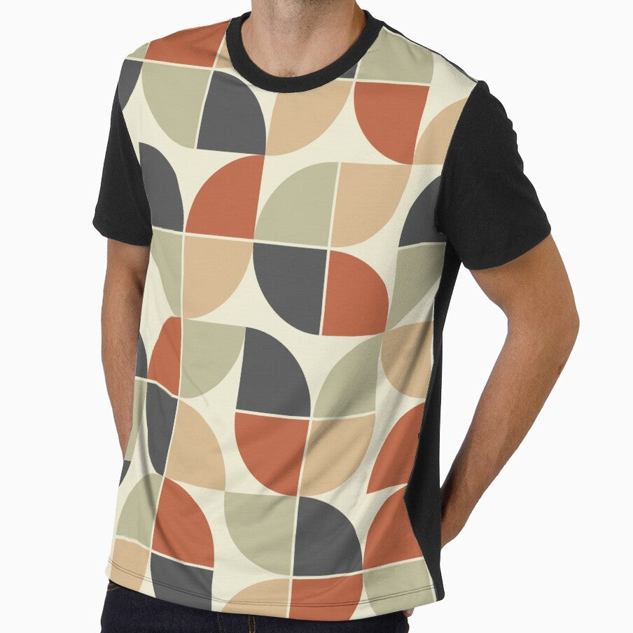 Copy of Mid Century Minimalist Abstract Shapes in Neutral Earth Tones by Yasminepatterns