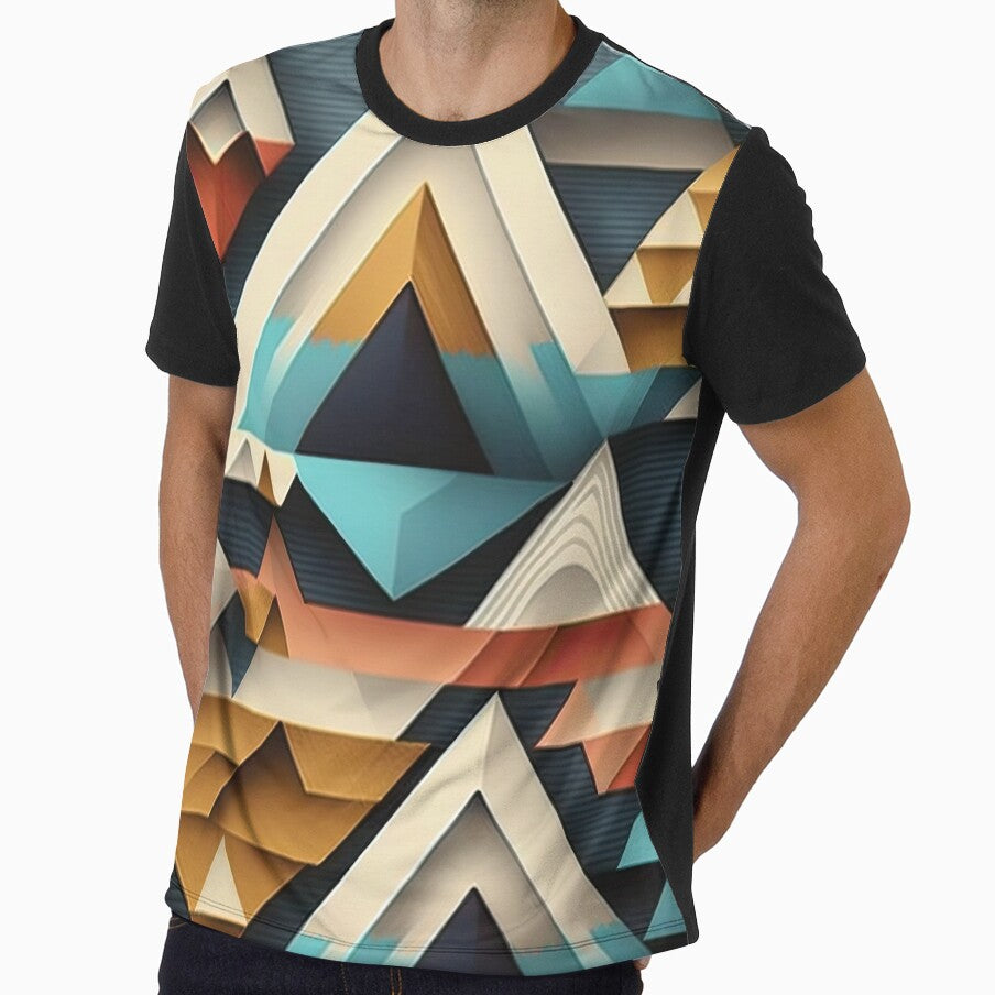 Geometric Neutral Earth Tones Mountains Pattern by KL14