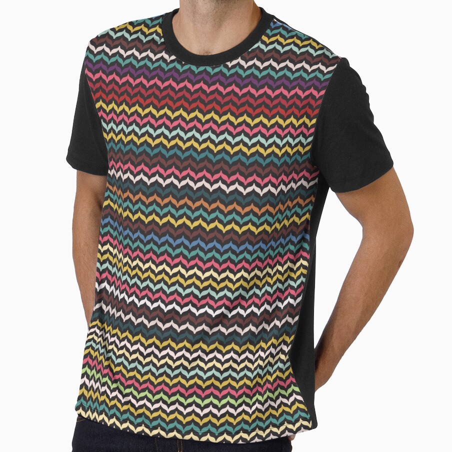 Missoni textile vector seamless repeat pattern 2 by Retro Street Studios