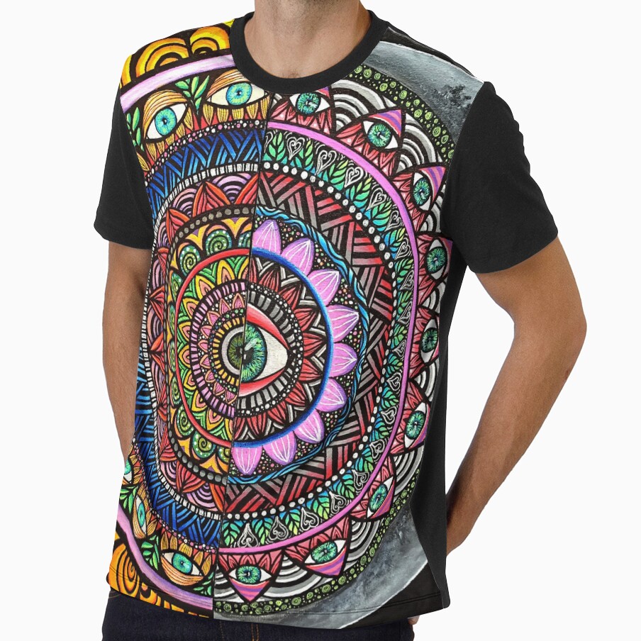 sun and moon mandala inspired by mayescol