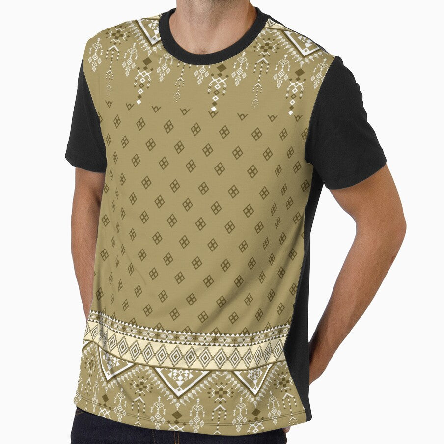 Earth Tone Tribal Geometric Pattern by overheadclick