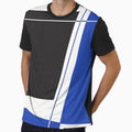 Blue & Black Abstract Retro 70s by trajeado14