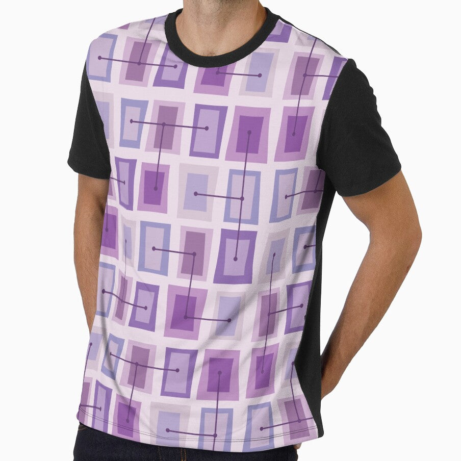 Wonky Doors Smaller Purple by thepixelgarden