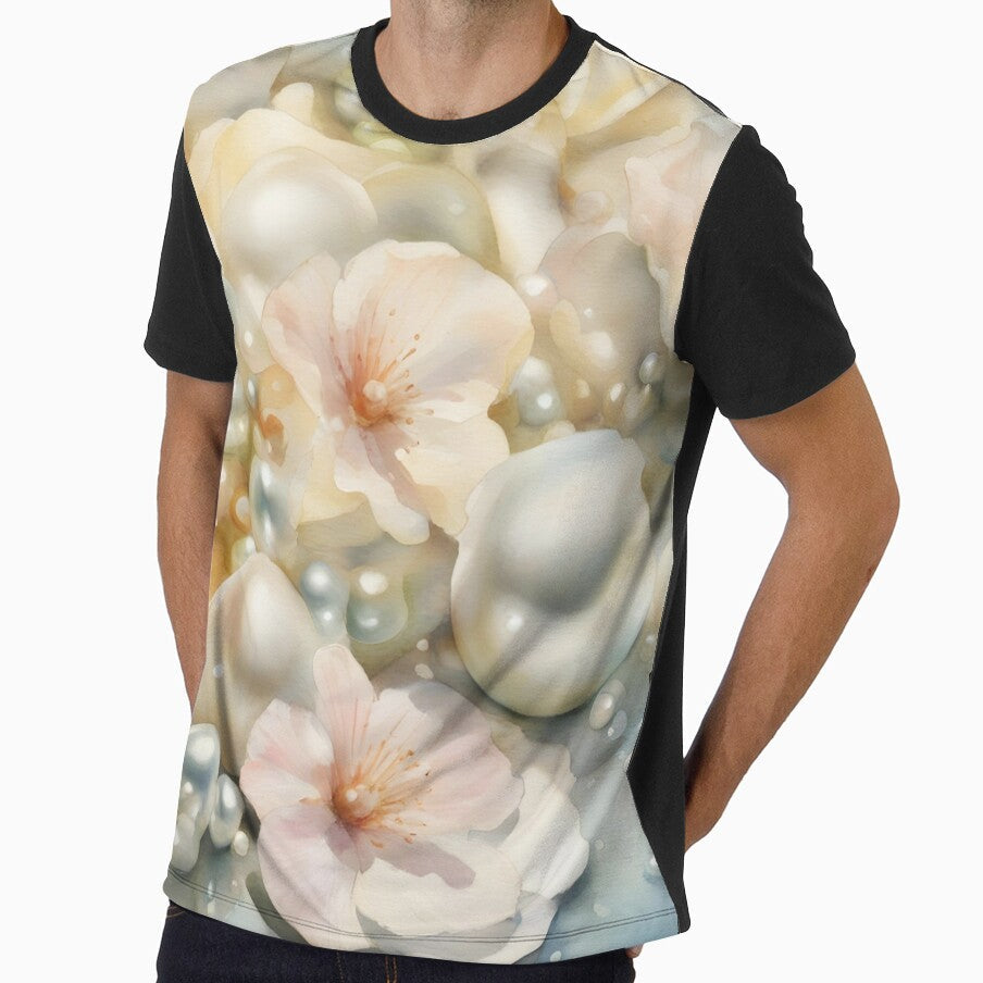 Pearls, Flowers and Waters by CalmnessbyChoice Unisex , , , Long Sleeve Tee