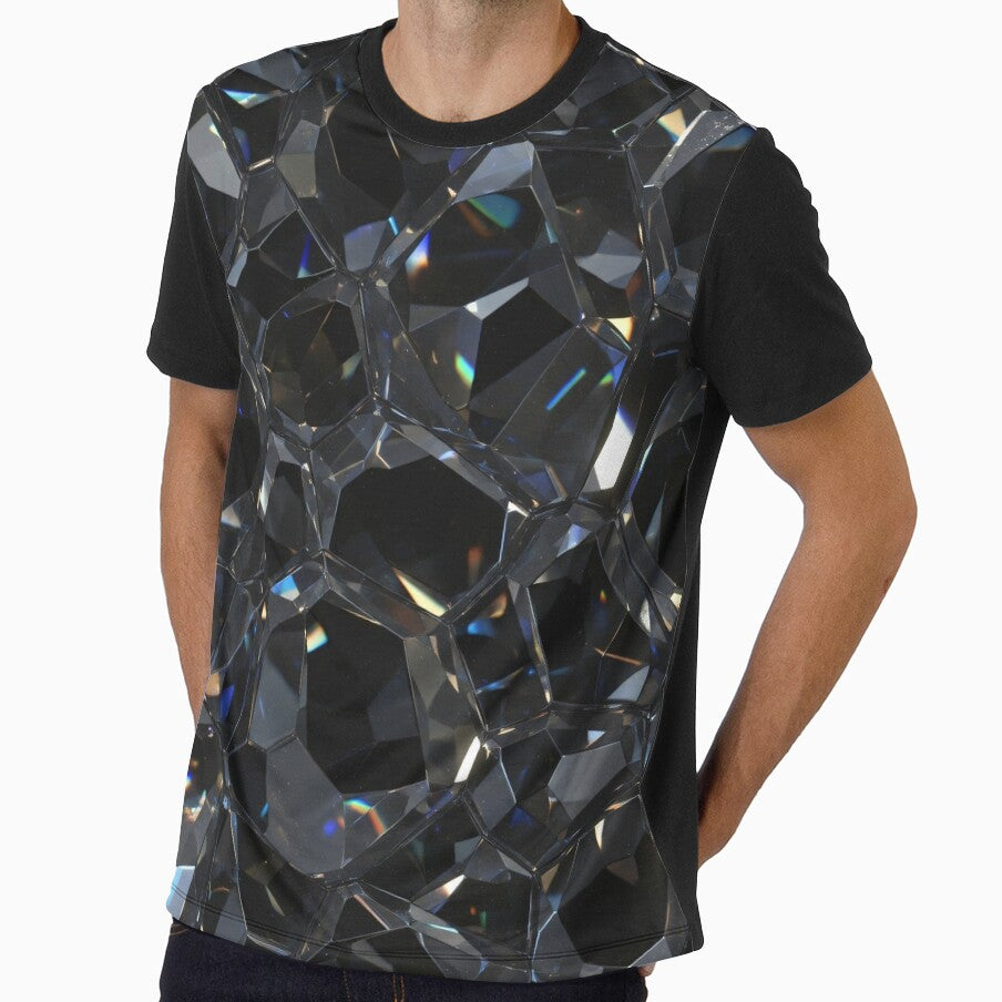 Prismatic Obsidian Facet Grid by Kaleidoscope Print