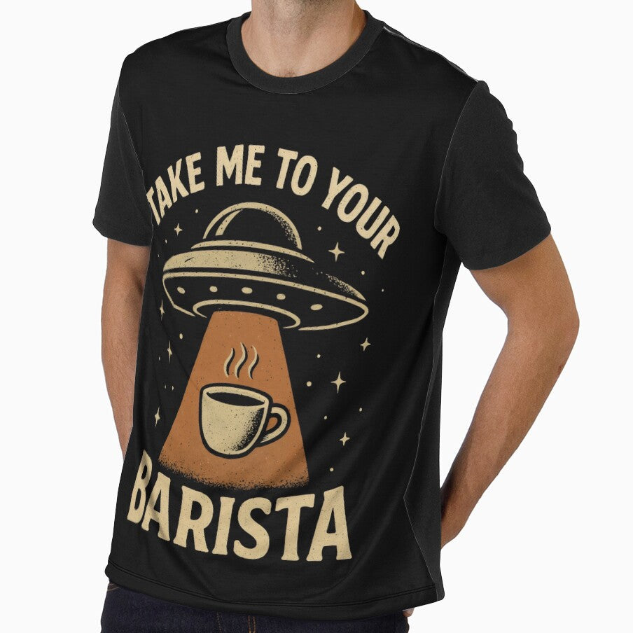 Coffee Barista- Take Me To Your Barista by DemureArtsy Unisex , , , Long Sleeve Tee