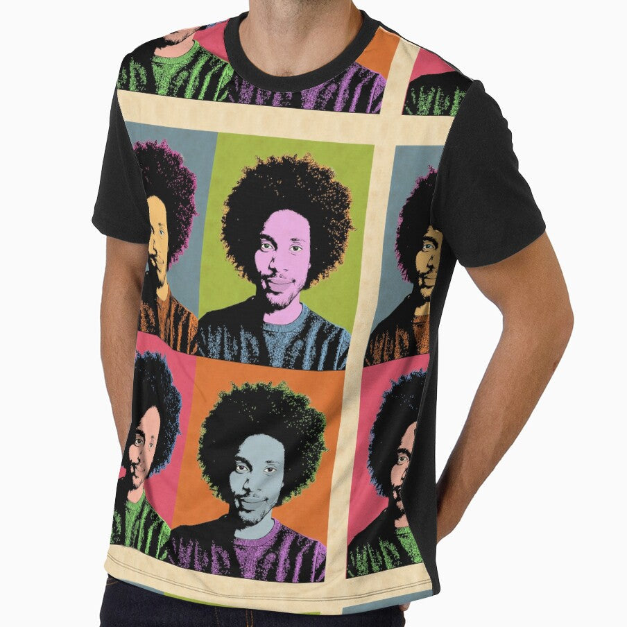 Custom Andy Warhol portrait by Nora Gad Unisex , , , Long Sleeve Tee