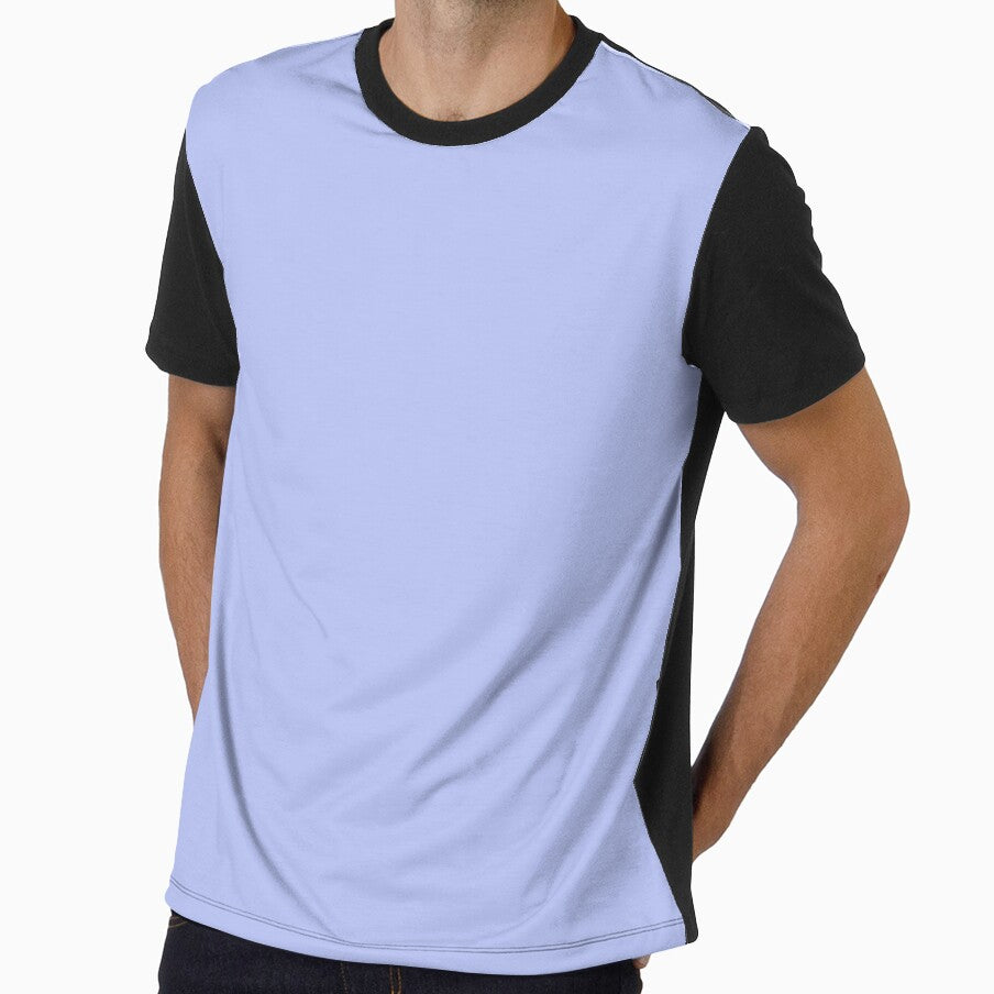 Plain Baby blue oil pastels print by PCpallavi Unisex , , , Long Sleeve Tee
