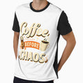 Coffee Before Chaos Retro Vintage Coffee by RYAN48011 Unisex , , , Long Sleeve Tee