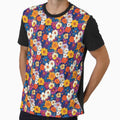 Vibrant Psychedelic Floral Seamless Pattern by VoyteksDesigns