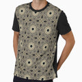 Classic symmetrical pattern olive green and biege Arabic style earthy tones - Patterns by OwlWorks