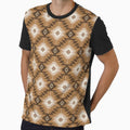 Repeating Geometric Shapes with Mocha Color by WanwisaChuenlom
