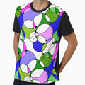 Neurographic Joy Abstract Overlapping Shapes Blue Purple Pink Green by thecolorbirdie