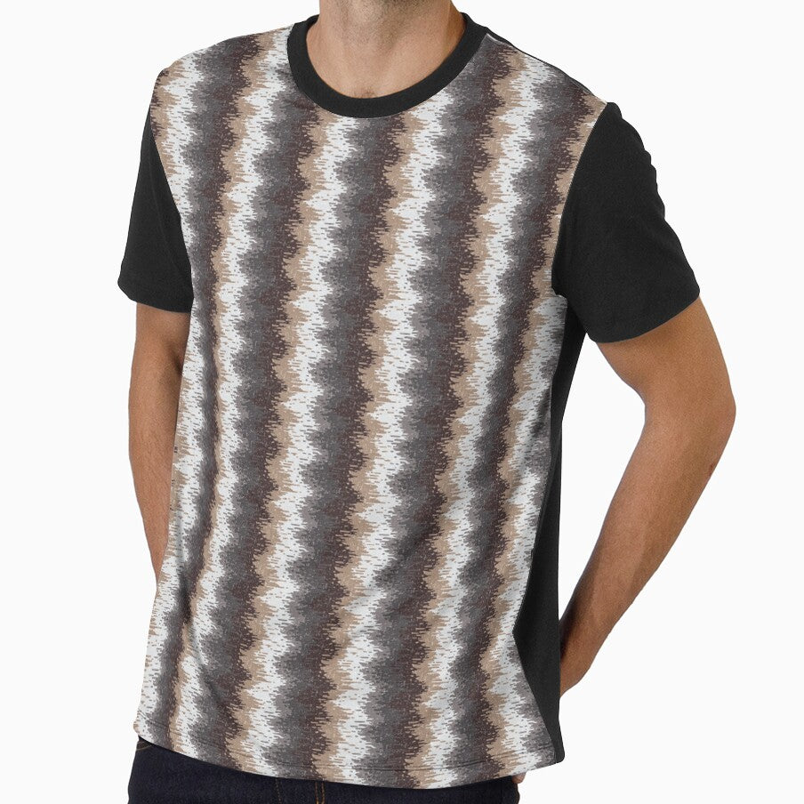 Textured Brown Linear Abstract Pattern by TrendTex