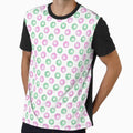 Circular in Pastels - Pink & Green by HorsesLargesse Unisex , , , Long Sleeve Tee