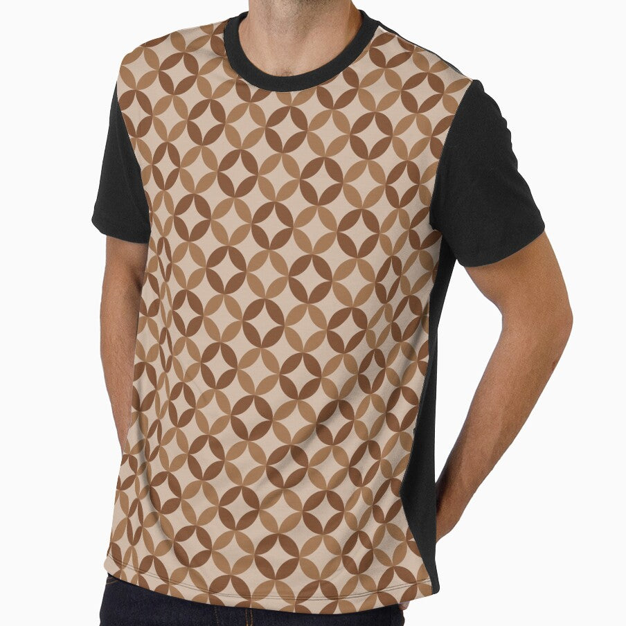 Neutral Midmod Geometric Pattern (brown) by Design Minds Boutique